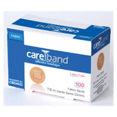 Bandage Spot Fabric Careband 7/8" Flexible Flesh LF 100/Bx, 12 BX/CA - Surgical Supplies NY